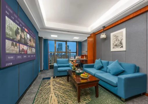 City-View Audio-Visual Suite With Eclan Sleep Aid Bedding, Deep Sleep Workshop, Negative Ion Sleep Aid