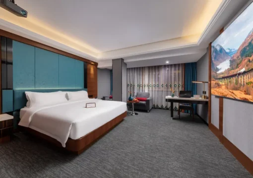 Deluxe Audio-Visual Double Bed Room With Eclan Sleep Aid Bedding